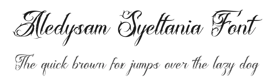 Aledysam Syeltania Font by Denustudios — Blackletter Font