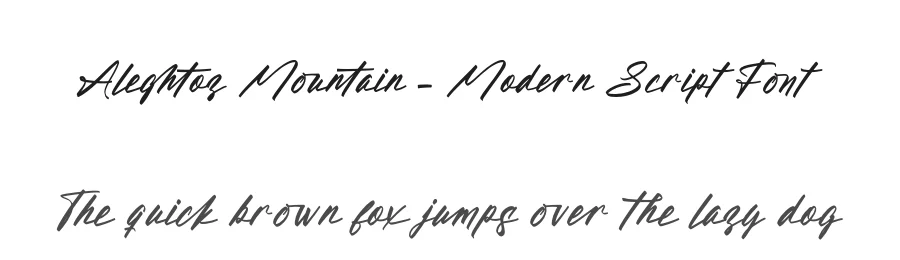 Aleghtoz Mountain – Modern Script Font by stylishtype.co — Script Handwritten Font