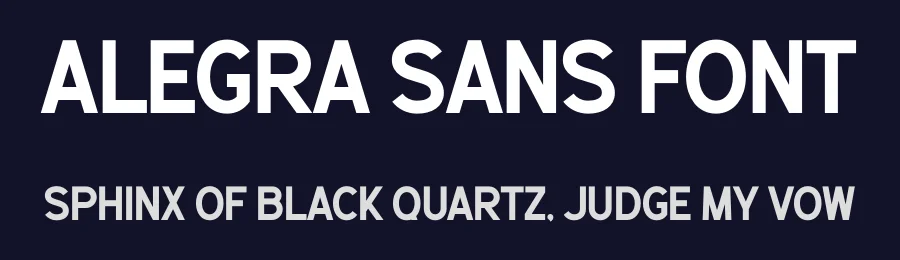 Alegra Sans Font by Aqeel_Art — Display Font — thumbnail 2