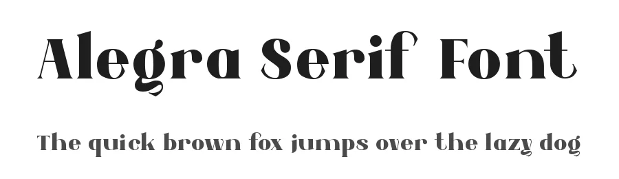 Alegra Serif Font by Rismatype — Display Font