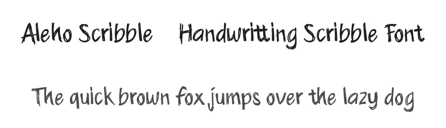 Aleho Scribble – Handwritting Scribble Font by afkaristudio — Display Font