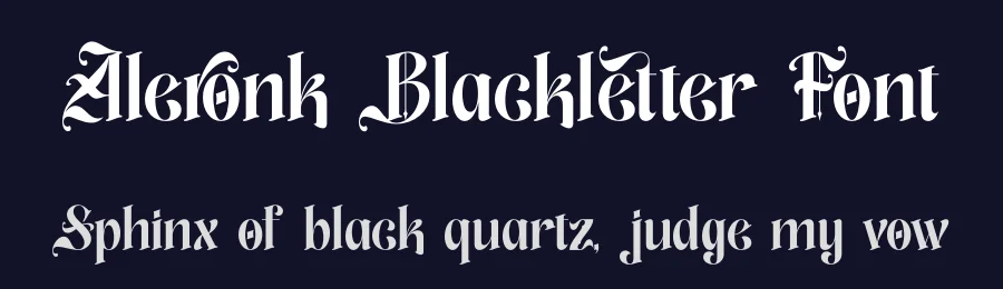 Aleronk Blackletter Font by timelesstype.co — Blackletter Font — thumbnail 2