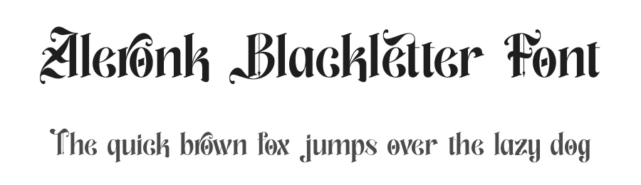 Aleronk Blackletter Font by timelesstype.co — Blackletter Font