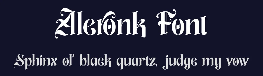Aleronk Font by timelesstype.co — Blackletter Font — thumbnail 2