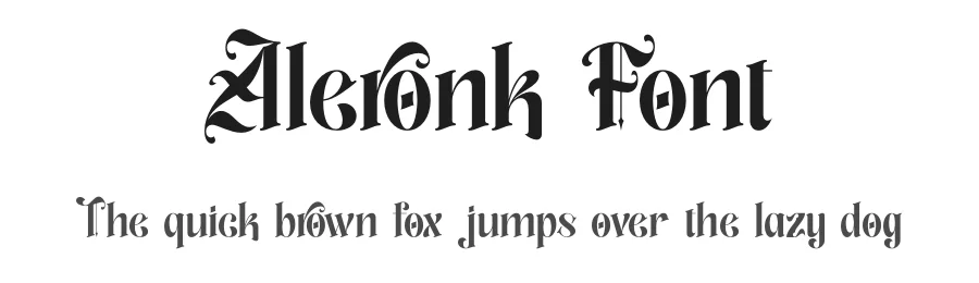 Aleronk Font by timelesstype.co — Blackletter Font