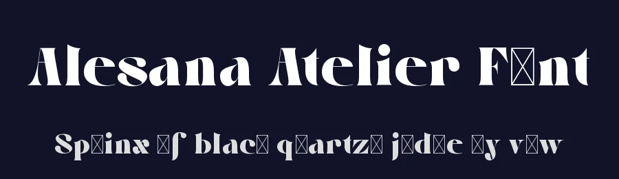 Alesana Atelier Font by didiksaputra — Display Font — thumbnail 2