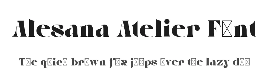 Alesana Atelier Font by didiksaputra — Display Font