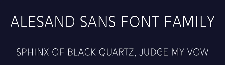 Alesand Sans Font Family by Solidtype — Sans Serif Font — thumbnail 2