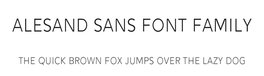 Alesand Sans Font Family by Solidtype — Sans Serif Font