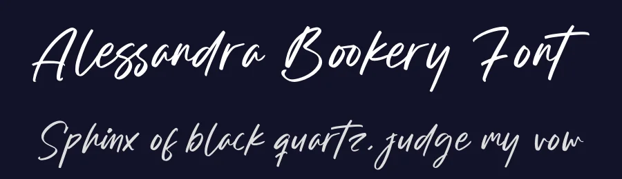 Alessandra Bookery Font by glorytype — Script Handwritten Font — thumbnail 2