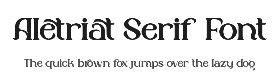 Aletriat Serif Font by Storytype — Serif Font