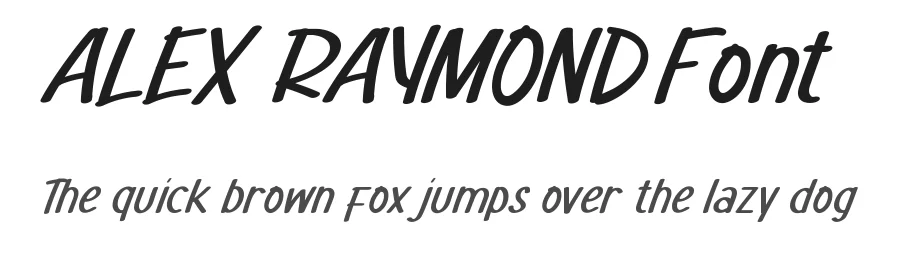Alex Raymond Font by noahtype — Display Font