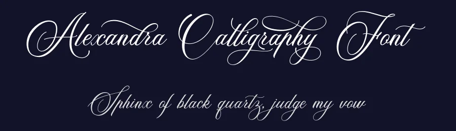 Alexandra Calligraphy Font by silverdav — Script Handwritten Font — thumbnail 2