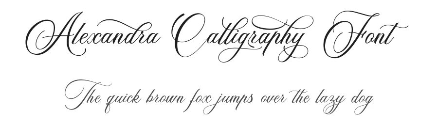 Alexandra Calligraphy Font by silverdav — Script Handwritten Font