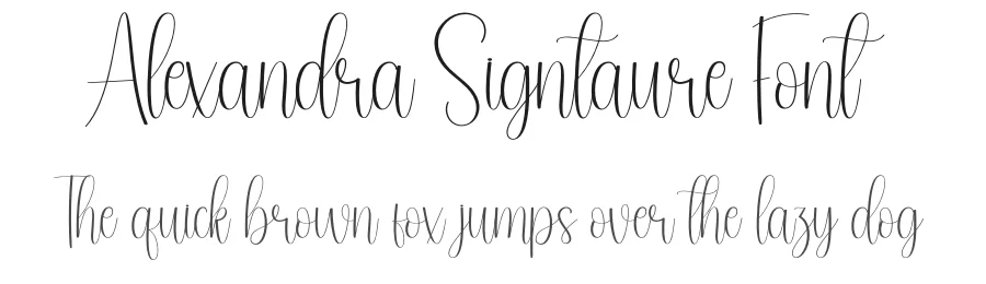 Alexandra Signtaure Font by andikastudio — Script Handwritten Font