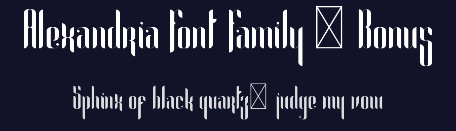 Alexandria Font Family + Bonus by vp_creative_shop — Display Font — thumbnail 2