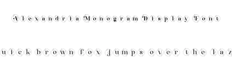 Alexandria Monogram Display Font by letterenastudios — Decorative Font
