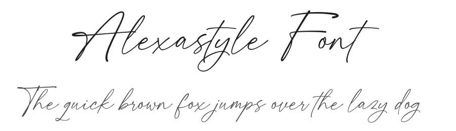 Alexastyle Font by muzletter β Script Handwritten Font