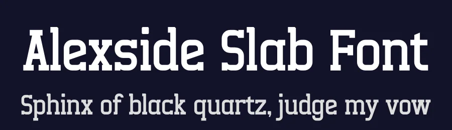 Alexside Slab Font by letterenastudios — Sans Serif Font — thumbnail 2