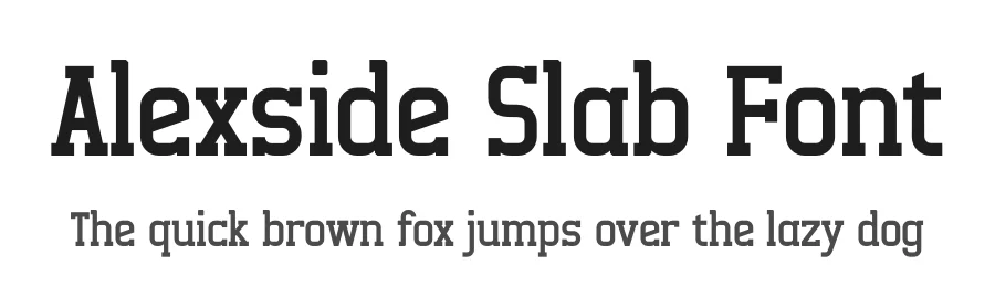 Alexside Slab Font by letterenastudios — Sans Serif Font