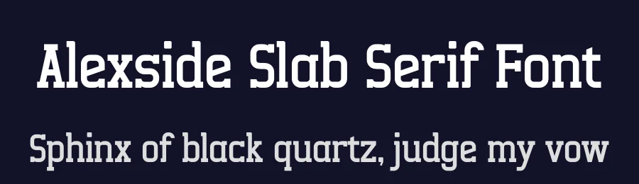 Alexside Slab Serif Font by Letterena Studios — Slab Serif Font — thumbnail 2