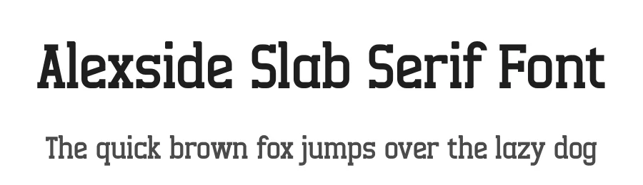 Alexside Slab Serif Font by Letterena Studios — Slab Serif Font