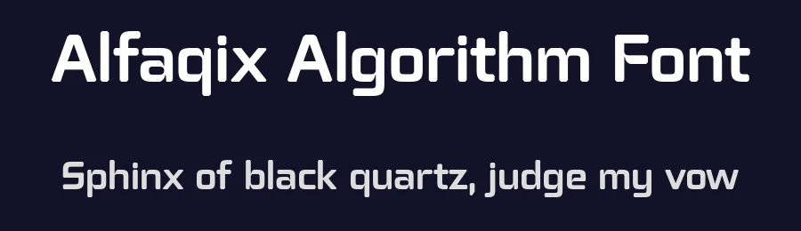 Alfaqix Algorithm Font by Typodermic — Display Font — thumbnail 2