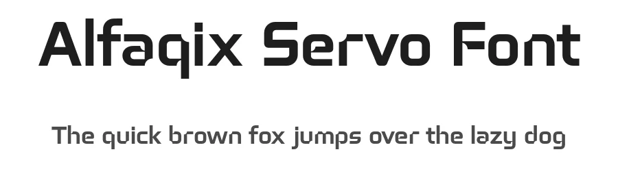 Alfaqix Servo Font by Typodermic — Sans Serif Font