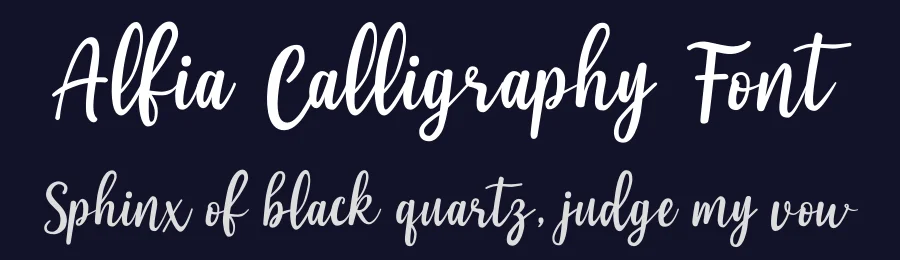 Alfia Calligraphy Font by Morelgraphic — Script Handwritten Font — thumbnail 2