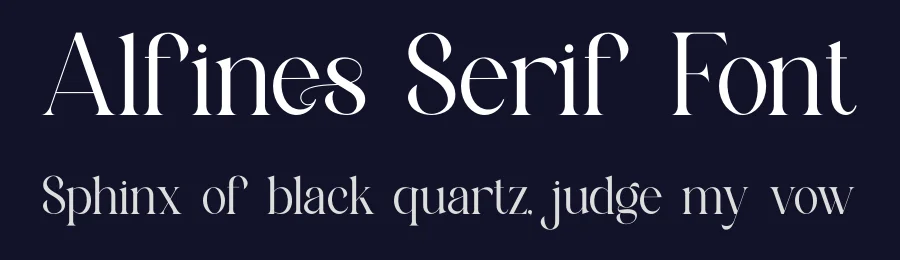 Alfines Serif Font by ErmediaStudio — Serif Font — thumbnail 2