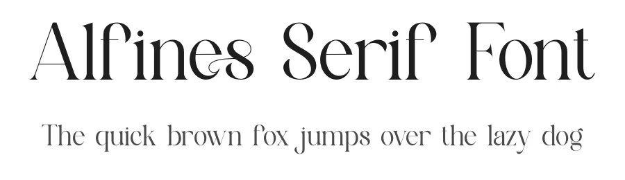 Alfines Serif Font by ErmediaStudio — Serif Font