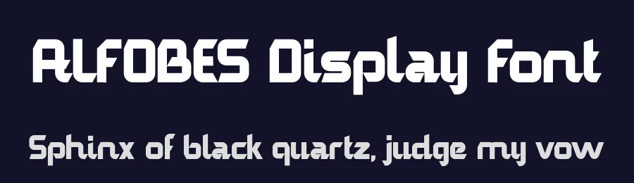 ALFOBES Display Font by alit design — Display Font — thumbnail 2
