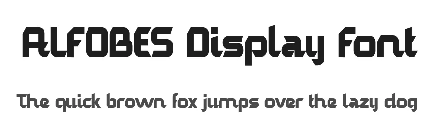 ALFOBES Display Font by alit design — Display Font