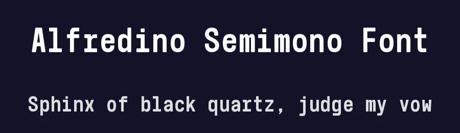 Alfredino Semimono Font by Supernulla Creative Studio — Sans Serif Font — thumbnail 2