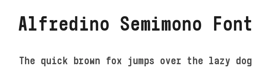 Alfredino Semimono Font by Supernulla Creative Studio — Sans Serif Font