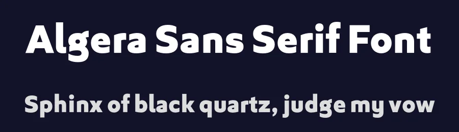 Algera Sans Serif Font by Wahyu & Sani Co. — Sans Serif Font — thumbnail 2