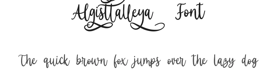 Algisttalleya Font by qwrtype — Script Handwritten Font