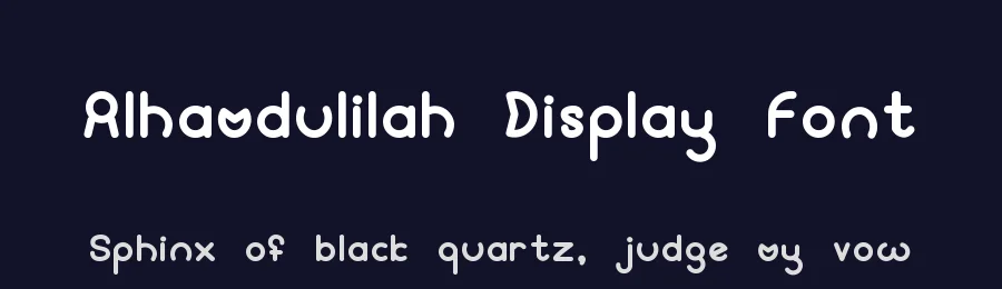 Alhamdulilah Display Font by Letternesia studio — Display Font — thumbnail 2