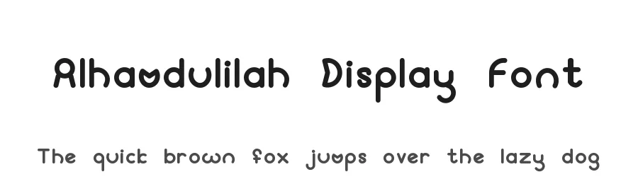 Alhamdulilah Display Font by Letternesia studio — Display Font