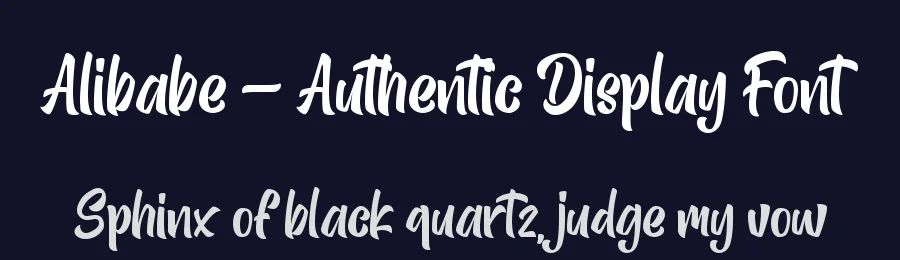 Alibabe – Authentic Display Font by Almarkha Type — Decorative Font — thumbnail 2