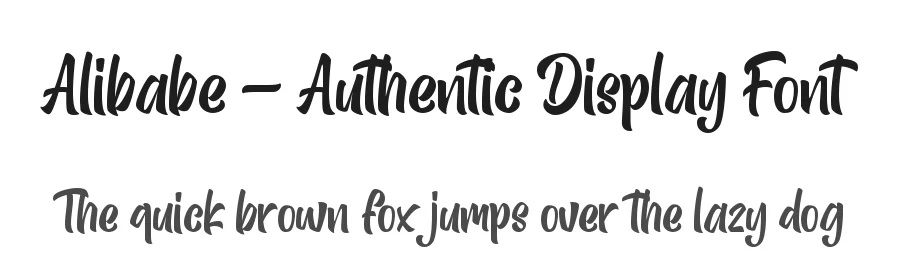 Alibabe – Authentic Display Font by Almarkha Type — Decorative Font