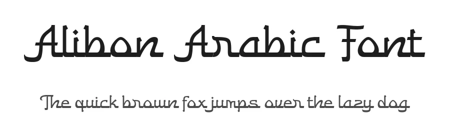 Alibon Arabic Font by alit design — Script Handwritten Font
