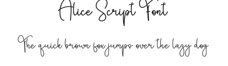 Alice Script Font by andikastudio — Script Handwritten Font