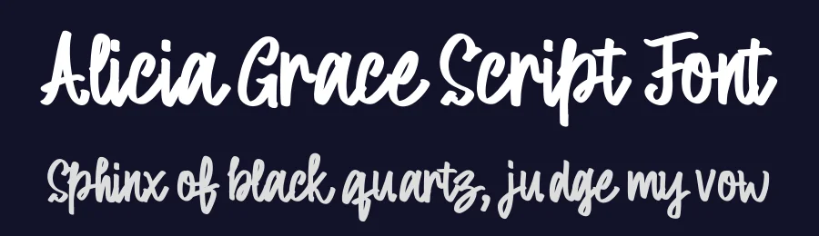 Alicia Grace Script Font by vaiminit — Script Handwritten Font — thumbnail 2