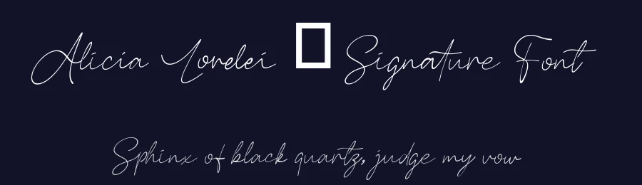 Alicia Lorelei – Signature Font by hyperactype — Serif Font — thumbnail 2