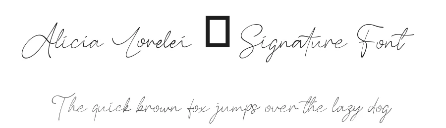 Alicia Lorelei – Signature Font by hyperactype — Serif Font