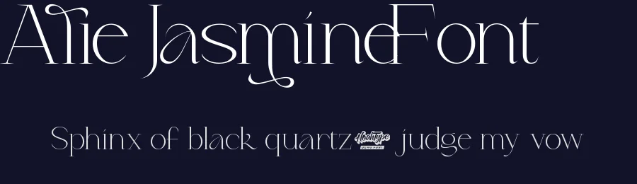 Alie Jasmine Font by noahtype — Decorative Font — thumbnail 2