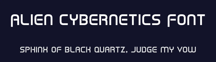 Alien Cybernetics Font by Dadiomouse — Display Font — thumbnail 2