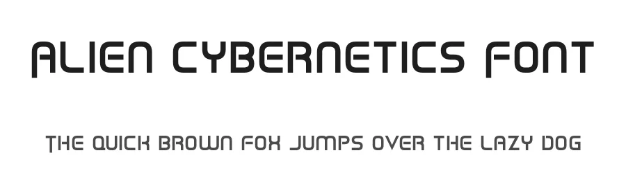 Alien Cybernetics Font by Dadiomouse β Display Font