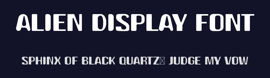 Alien Display Font by WNGSTD — Display Font — thumbnail 2